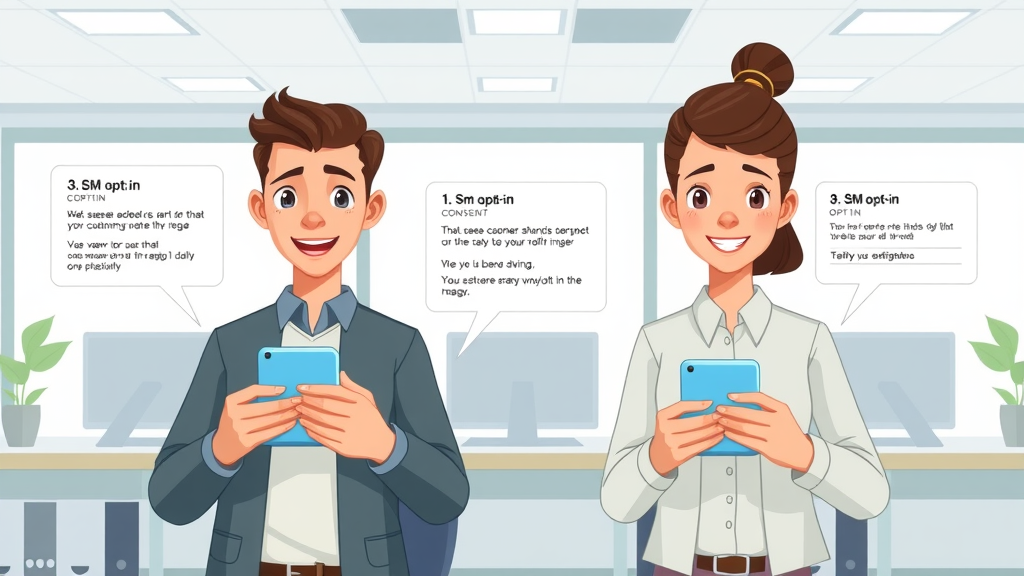 Clear infographic depiction of sms opt-in journey for sms opt-in compliance