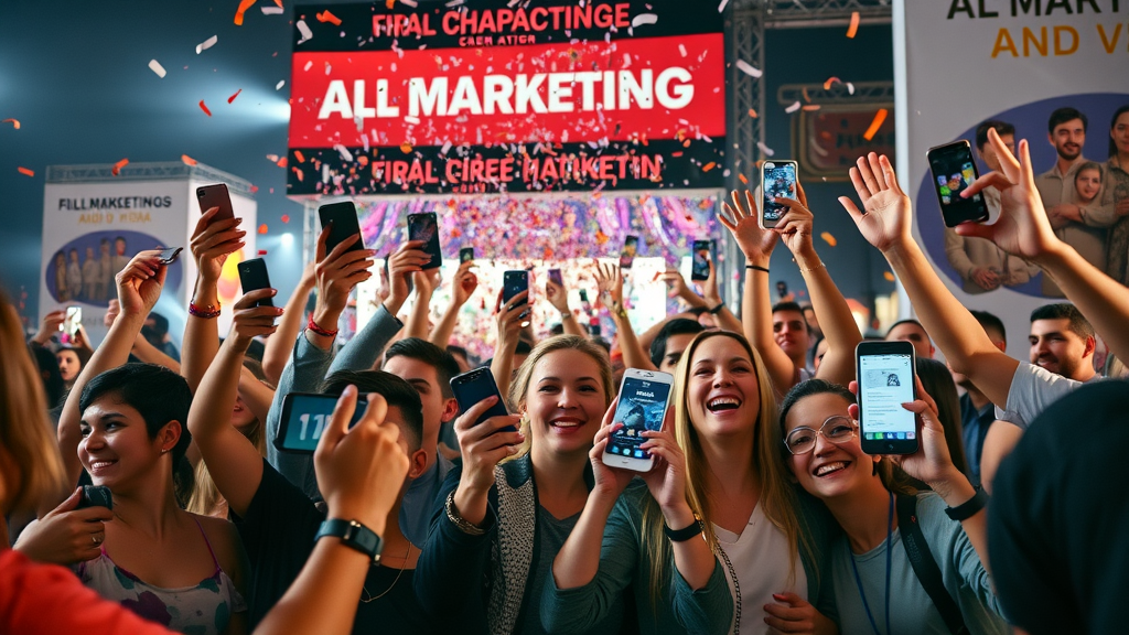 community celebrating viral user-generated content campaign, maximizing social proof