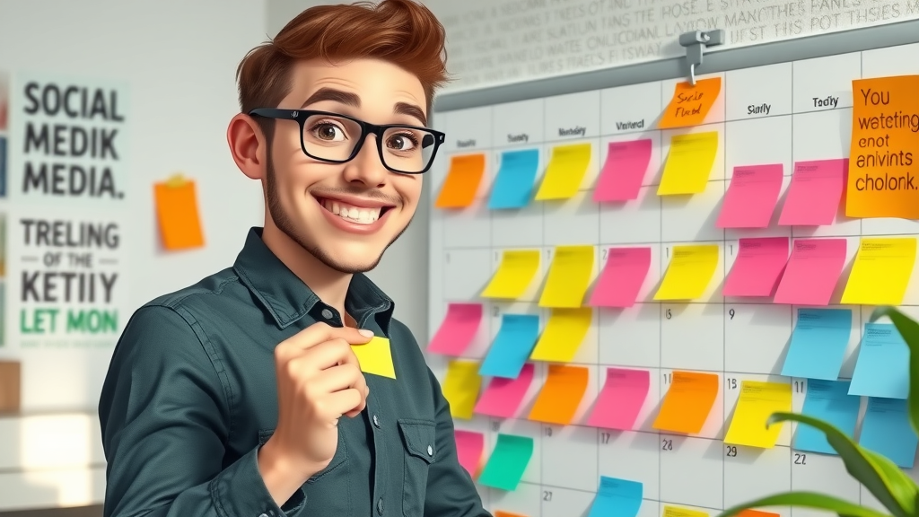 professional arranging posting schedule for organic reach