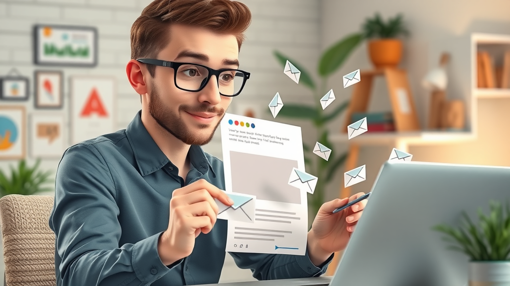 Marketer crafting a personalized and dynamic email content template for email marketing best practice