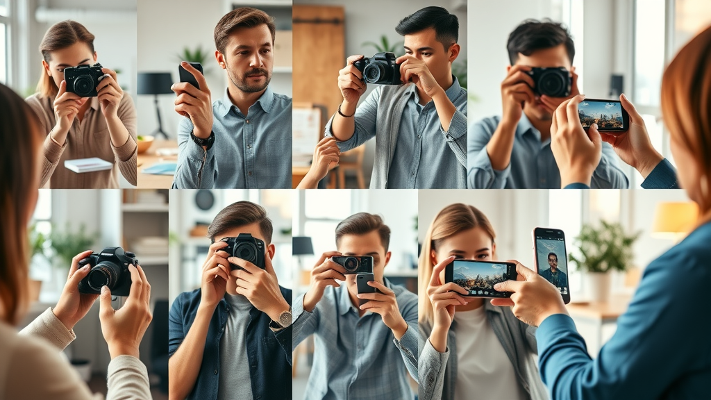 google my business collage of professional business photos for enhanced engagement