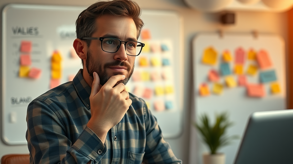 inspired marketer planning brand values strategy to align with customer expectations