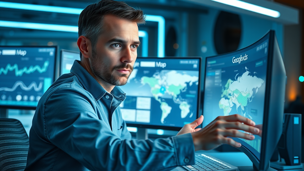 digital marketer planning Google Maps ads campaign for local business growth