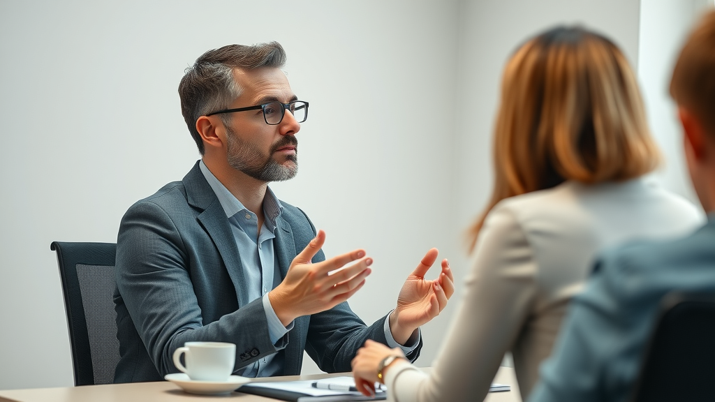 consultant answering google local business optimization questions for business owner