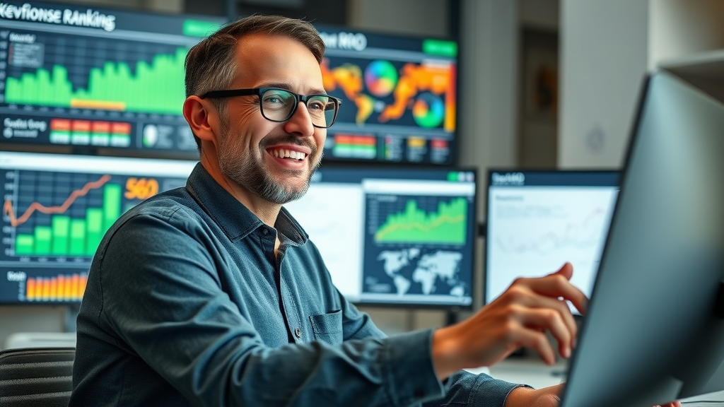 local keyword research business analyst monitoring roi metrics