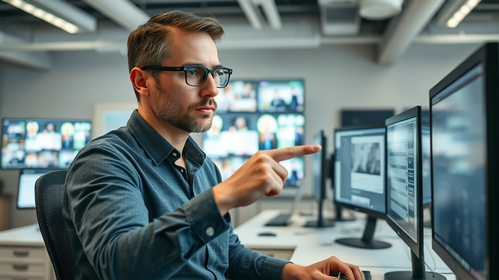 social media manager reviewing user-generated content for brand safety and alignment