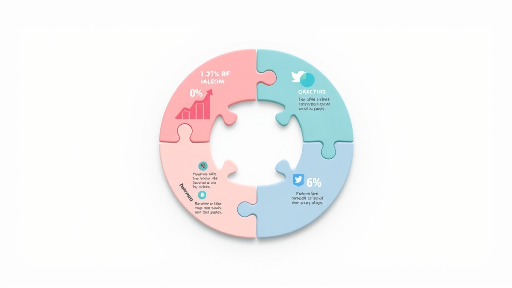 Elegant infographic of four types of social media analytics - social media analytics