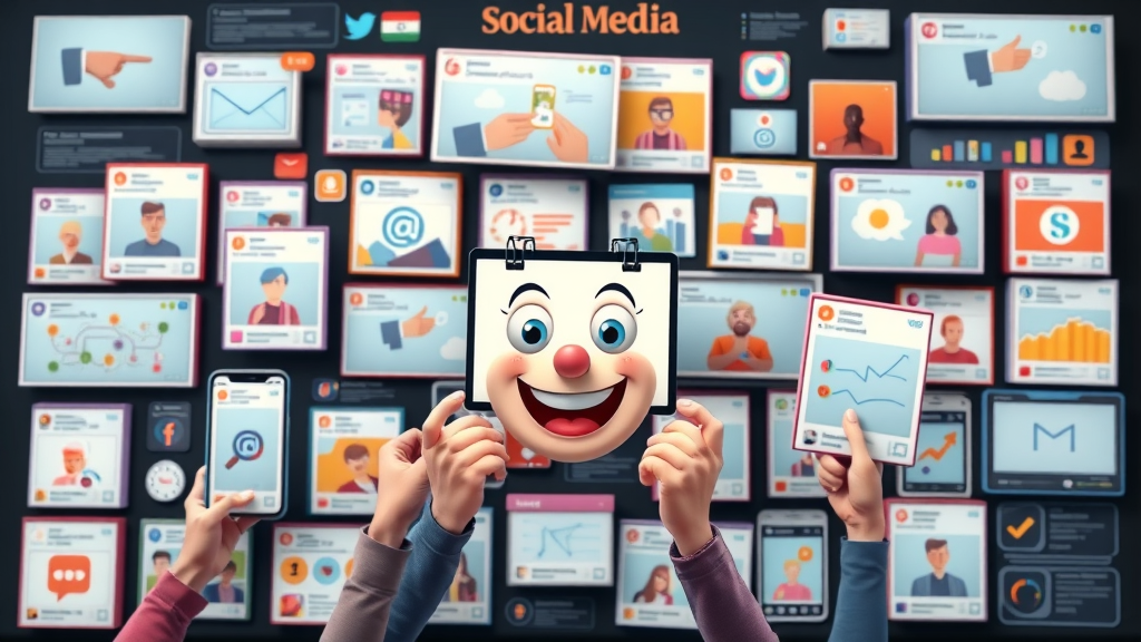 social media content strategy collage of photos videos stories and infographics