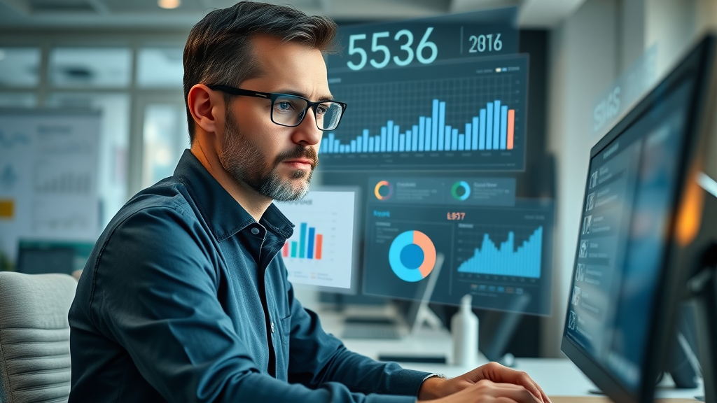 analytical professional reviewing social media engagement metrics dashboard, engagement on social media, media post analysis