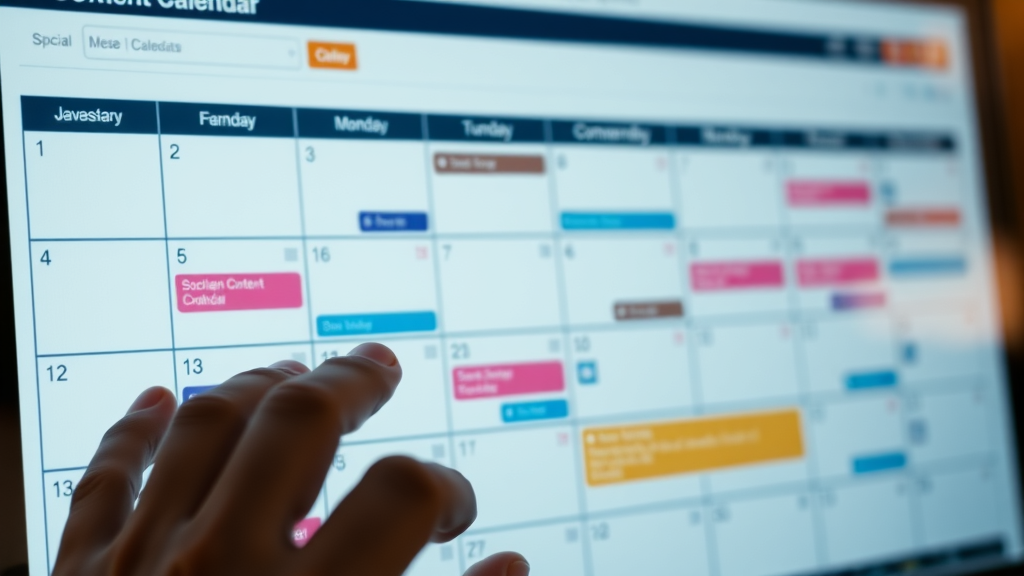 organized social media content calendar template for media content calendar template