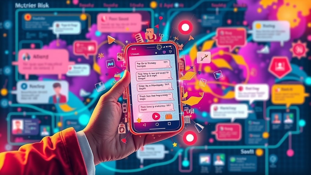 sms marketing automation hack modern graphic icons showing campaign segmentations and birthday messages