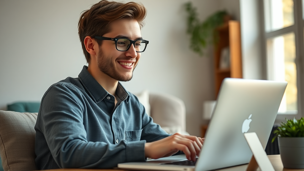focused entrepreneur creating google business profile for maximum local search visibility