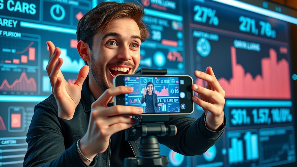 influencer creating social media story to boost reach