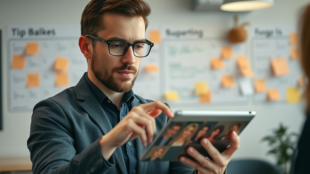 digital marketer analyzing audience personas for email signup targeting | email list building